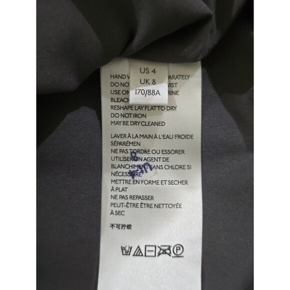 Anthropologie Sequin Cami Top Womens Size 4 Amelie Blouse Pleated Peplum Silver - Picture 7 of 11